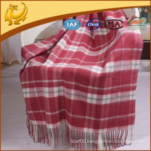 Cashmere Feeling Factory Price Woven Scottish Wholesale Wool Blankets For Home Textile